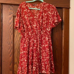 women's floral dress